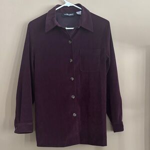 Coldwater Creek Deep Purple Button-Up Blazer